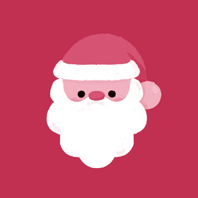 Santa christmas cute december design graphic happy illustration kawaii kawaii art kid minimal pastel santa santaclaus