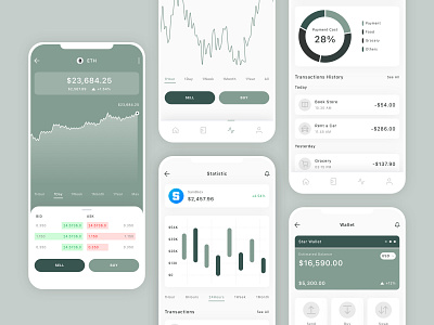 Token Swap Mobile App UI Kit app bitcoin chart crypto cryptocurrency design swap token ui ui design ui kit ux