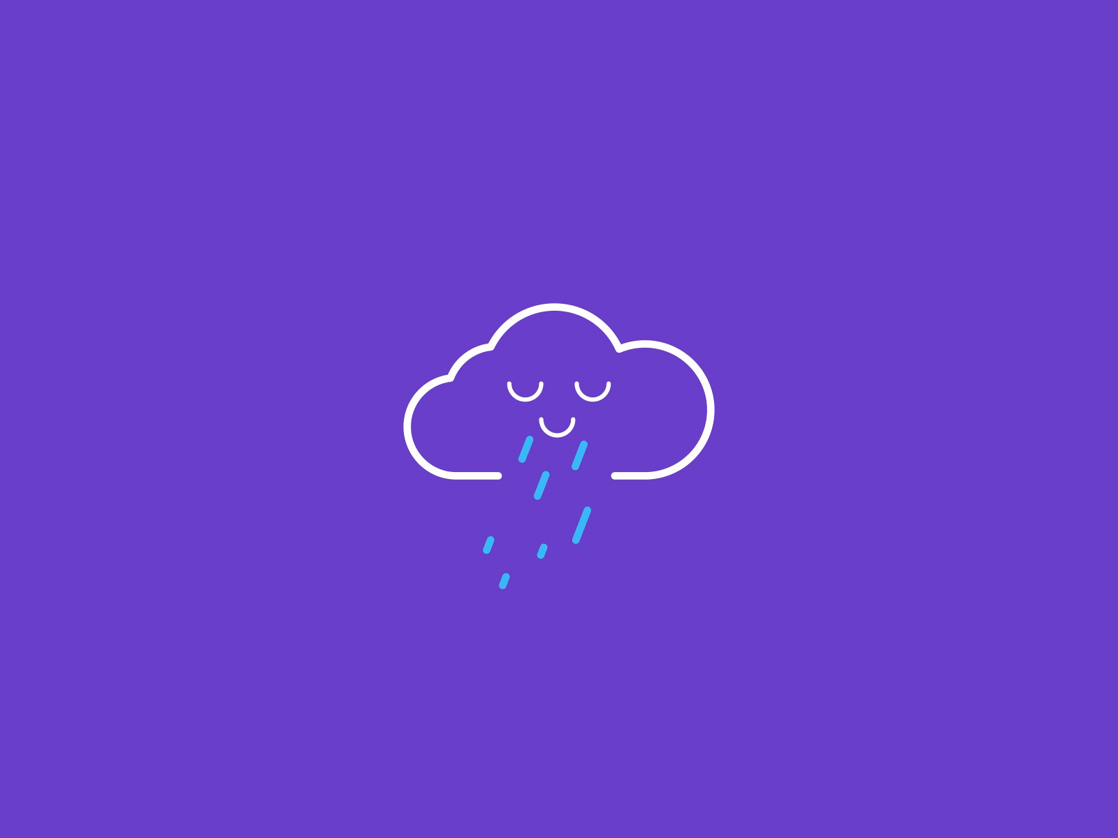 Chill Cloud 2d after effects animation cloud clouds flat illustration illustrator minimal motion motion design motion graphics rain rainy ui vector weather weather icon weather icons webdesign