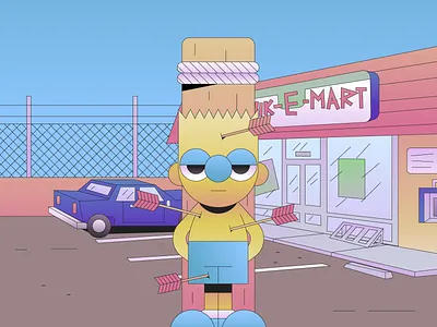 Saint Bart abstract badge branding character flat gradient illustration illustrator minimal simple