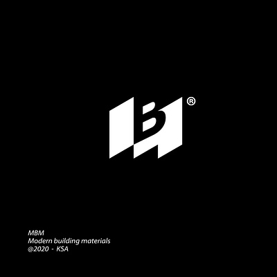 MBM - Modern building materials logo branding creative graphics icon islam biko logo icon logo icon inspiration mark negative space vector