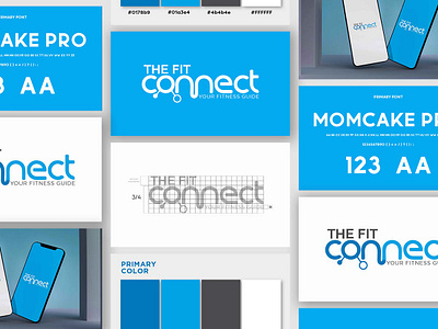 The Fit Connect - Brand Identity branding connect logo design fitness fitness logo illustration logo typography ui ux vector web design website
