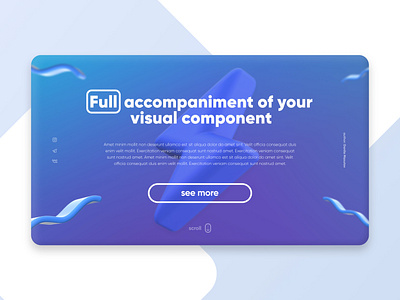 Thunderstorm concept blue desktop full landing page lp trendy ui uidesign ux web