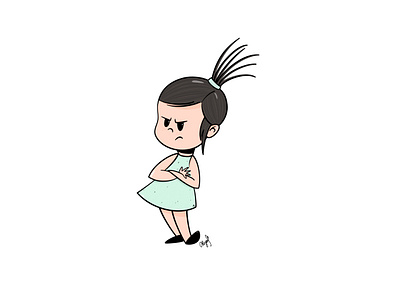 Moody girl 2d character affinity designer characterdesign design digital painting digital2d dribbblers flat illustration flatdesign girl graphicdesgn graphics illustration ilustrator inspiration sticker design vector graphics vector illustration viber