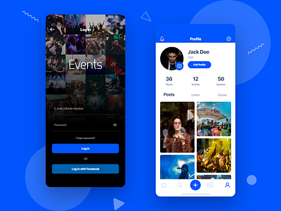 Event Management Mobile Application app branding color creative creative design event management events inovative mobile app people profile ui uidesign uiux ux uxdesign