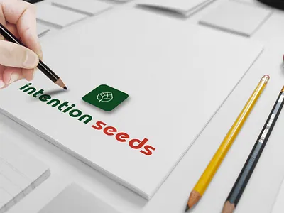 Intention seeds minimal logo 2020 logo brand identity graphic designer logodesign logotype minimal logo minimalistic