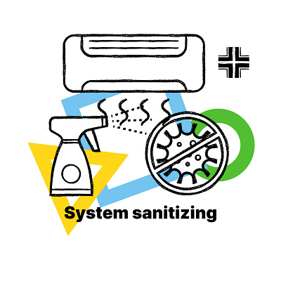 COMAN / System sanitizing brand design branding illustrations illustrator logo logo design