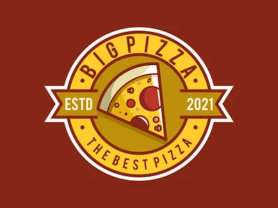 BIG pizza clasic coffee design film illustration logo music sketch vector