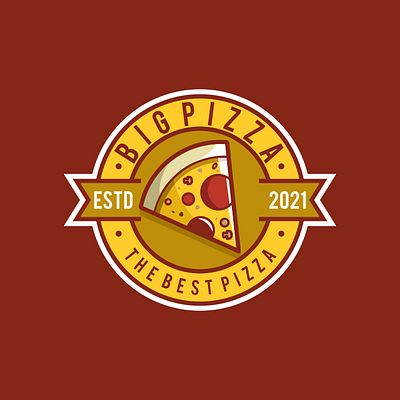 BIG pizza clasic coffee design film illustration logo music sketch vector