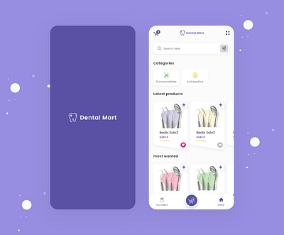 Dental tools store ui design uiux