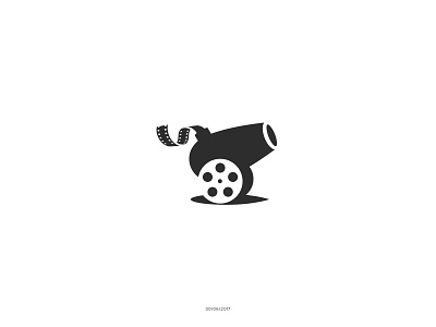 Little Cannon brand cannon cannonball entertainment festival film filmfestival illustration logo mark movie negativespace reel