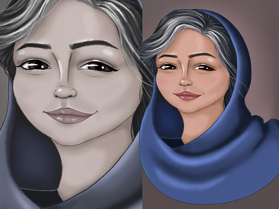 Portrait Digital paint animation 2d cartoon cartoony digital art digital paint portrait wacom wacom cintiq