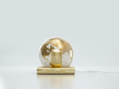 Globe 3d cinema4d design octane photoshop shanghai ui web