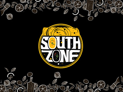 South Zone | Restaurant Logo adobe illustrator adobe photoshop branding design chinese food food foodie indian food indian restaurant logo logo design restaurant south india