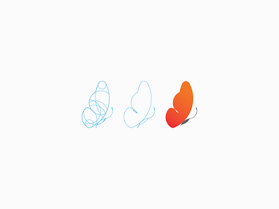 Logomark Golden Ratio Butterfly butterflies butterfly butterfly logo fly icon icon design illustration logo logo design minimalist modern monarch monarch butterfly nature nature logo spring summer wing wings wings logo