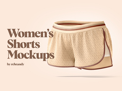 Women's Shorts Mockup beachwear download jersey mockup pants psd short woman