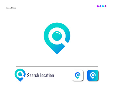 Search + Location Logo design - app logo mark branding branding design finding logo graphic design location logo location tracker logo logo logo designer logo folio logo icon logo idea logo inspiration logo mark logo marks logo trends 2021 logodesign modern logo monogram logo search logo seo logo