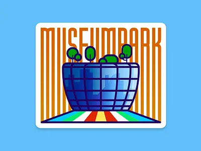 MuseumPark Sticker branding depot design gadget graphic design illustration museumpark netherlands print rotterdam sticker swag vector
