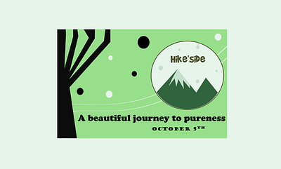 Hike side poster design poster