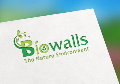 biowallas 1 m branding design flat graphic design illustration illustrator logo minimal vector