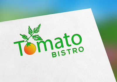 Tomato Bistro branding design flat graphic design illustrator logo minimal vector