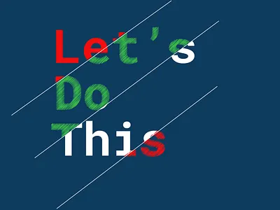 Lets do this clean creative design fun icon illustration side projects typography