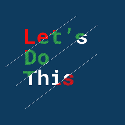 Lets do this clean creative design fun icon illustration side projects typography