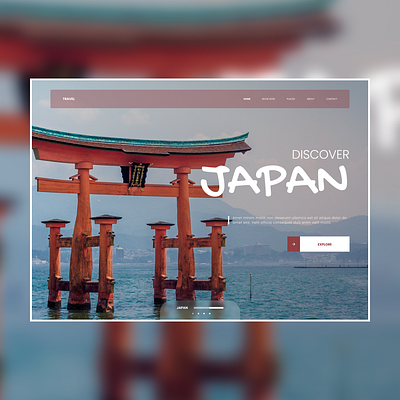 30 days of web design Travel three japan travel uidesign web webdesign website websitedesign