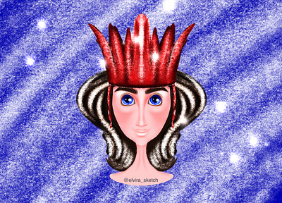 Girl in crown prince art artwork avatar blue boy branding crown design digital drawing dribble fashion girl icon illustration man prince procreate sketch woman