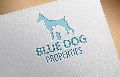 BLUE DOG branding design flat graphic design illustrator logo minimal vector