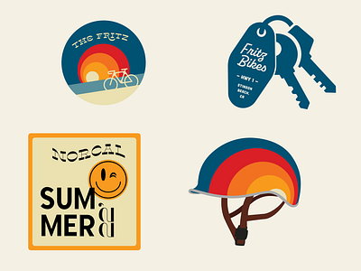 Fritz Bikes — Stinson Beach, CA graphic design illustration logo merchandise