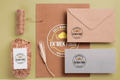 Ek'mek Fırın Logo baker bakery bakery logo design bakery packaging bakerylogo business card design illustration logo logo design logodesign logotype vector