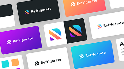 Refrigerate concept bold brand brand design brand identity branding colorful concept concept art logo logo design logotype marketing minimal mordern r letter logo showcase simple software tech visual identity