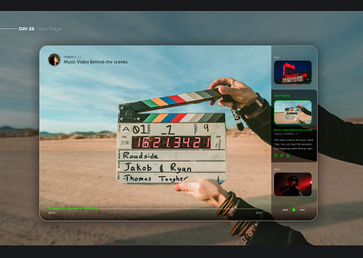 Video Player app application clean daily ui design inspiration interface music video simple stream ui ui design ux uxui video video app video player web web design website