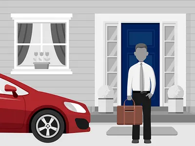 Persona Illustration – Suburbs flat freelance illustration illustrator persona vector vector illustration