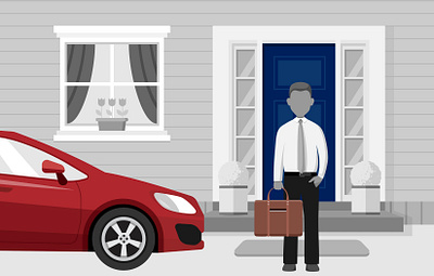 Persona Illustration – Suburbs flat freelance illustration illustrator persona vector vector illustration