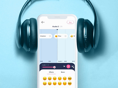 drag & drop sound timeline animation audiobook audiobooks book book app children ui drag and drop ebook editing editorial emojis hoot kids app minimalism music sound effect soundtrack timeline ui ux