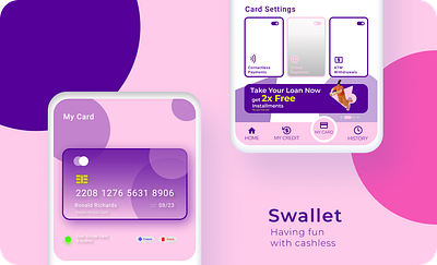 Swallet clay 2 app clay mockup ewallet fintech fintech app mobile app mobile app design mobile ui ui ux