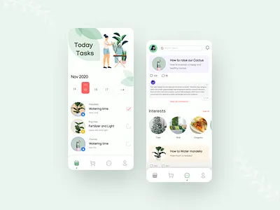 Plant Care App Concept application concept plant plants