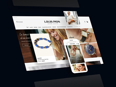 Louis Pion Website agence design dnd ecommerce louis louis pion magento pion product ui website