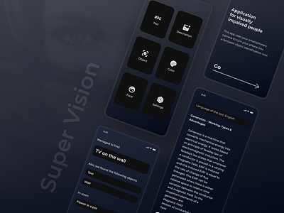 Super Vision androidapp app app design application application design design ios app materialdesign ui uiux