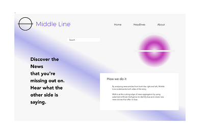 Middle Line app art branding design graphic design logo ui ux web webdesign website website design