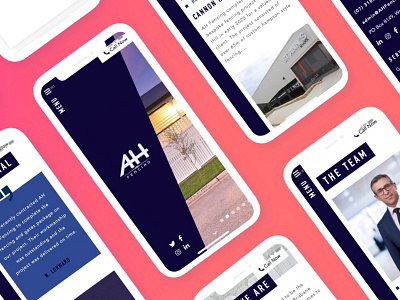 Mobile Mockups for AH Fencing (Full Stack design) design fencing fencing design fencing website graphic design mobile mockup sketch trade tradie web design web development wordpress