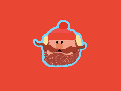 Yukon Cornelius Sticker christmas fun holiday illustration outdoors sticker vector winter