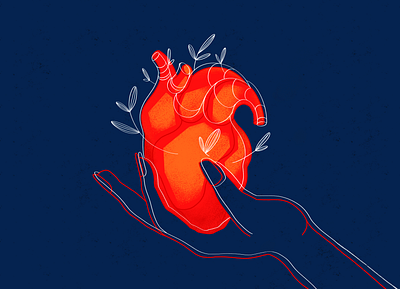 HEART art design draw illustration procreate