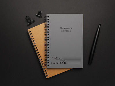 Jaguar - The owner's notebook adobe art branding daily dailychallenge dailycreativechallenge design logo minimal notebook typography