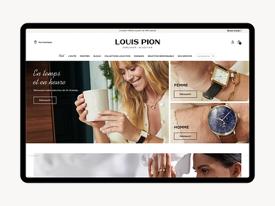 Louis Pion Website agence cluse cms design dnd ecommerce home louis louispion magento page pion push scroll ui watch website