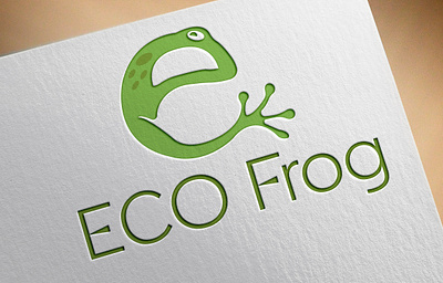 Eco FROG branding design flat graphic design illustration illustrator logo minimal typography vector