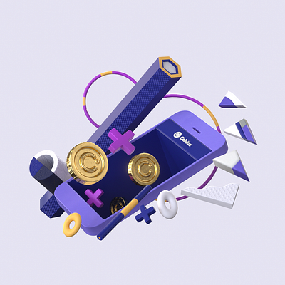 Celsius Earning Potential 3d illustration