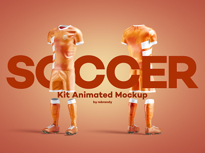 Soccer Kit Animated Mockup animated animation clothing download football game kit mockup psd tracksuit uniform